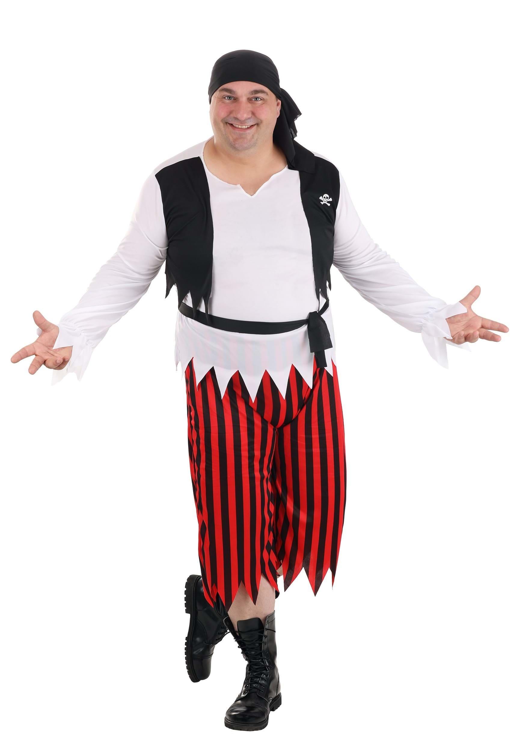 Plus Size Classic Pirate Men's Costume