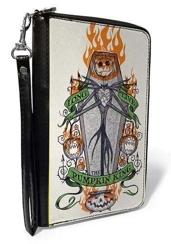 Long Live the Pumpkin King PU Zip Around Wallet for Women