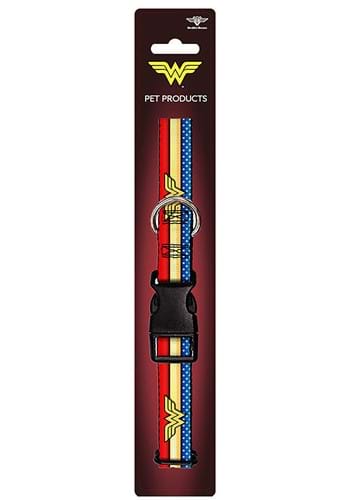 Wonder Woman Logo Stripes/Stars Dog Plastic Collar