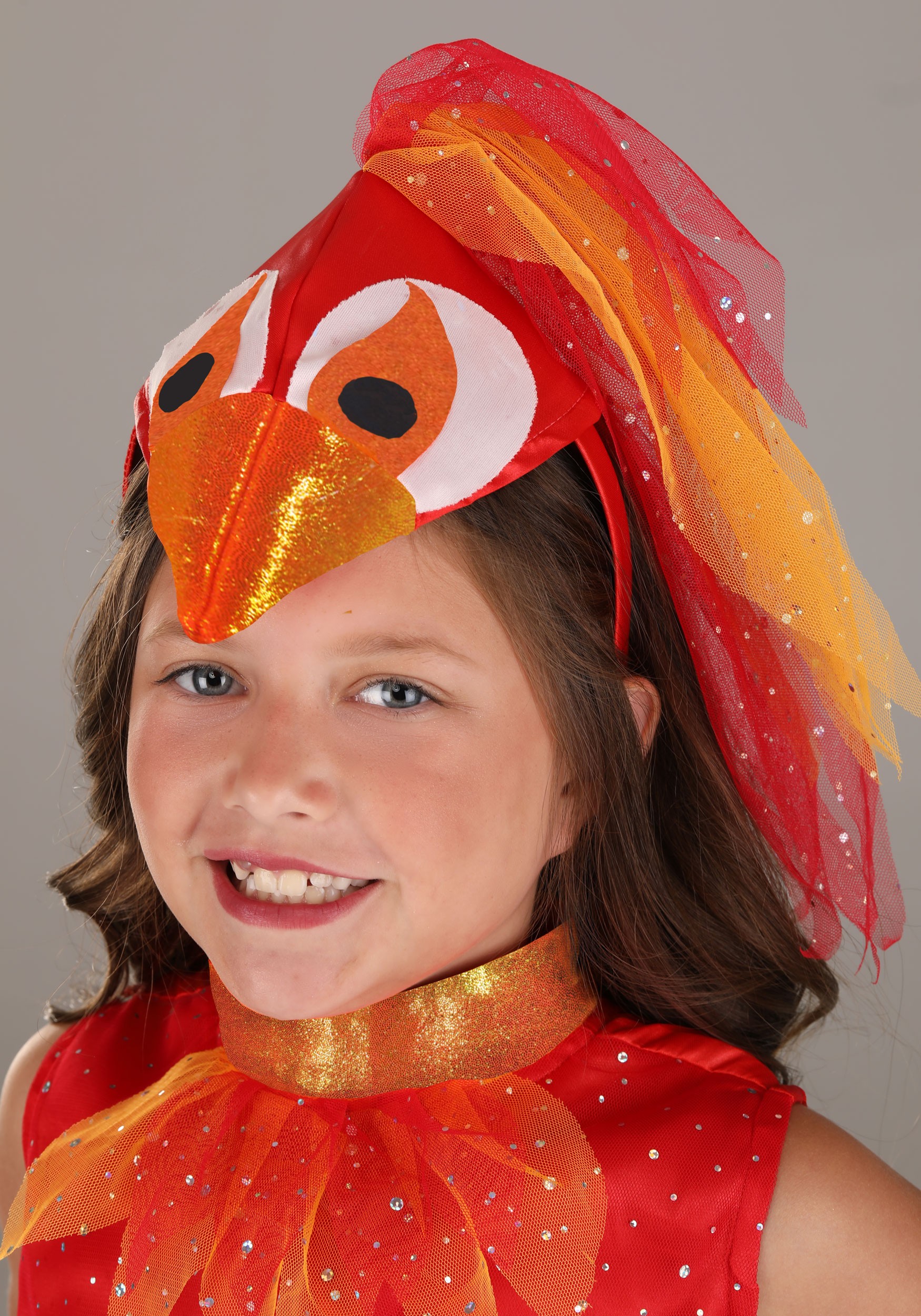 Girl's Red Phoenix Costume Dress