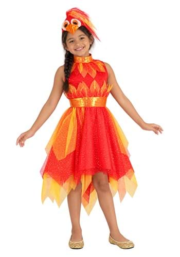Girls Phoenix Costume Dress New Main