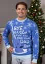 Bye Buddy Narwall Blue Ugly Christmas Adult Sweater