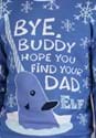 Bye Buddy Narwall Blue Ugly Christmas Adult Sweater Alt 2