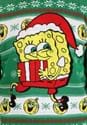 Adult Spongebob Present Green Ugly Christmas Sweater Alt 2