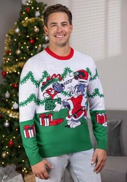 Adult Tom and Jerry Scenic Ugly Christmas Sweater