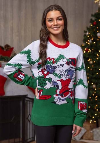 TOM AND JERRY SCENIC UGLY CHRISTMAS SWEATER Alt 3