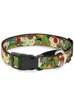 Classic TMNT Turtles Pizza Plastic Clip Pet Collar