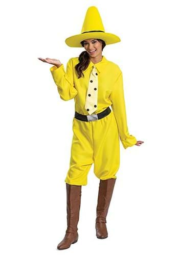 Curious George Person in the Yellow Hat Costume For Adults