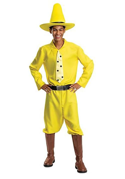 Curious George Person in the Yellow Hat Costume For Adults