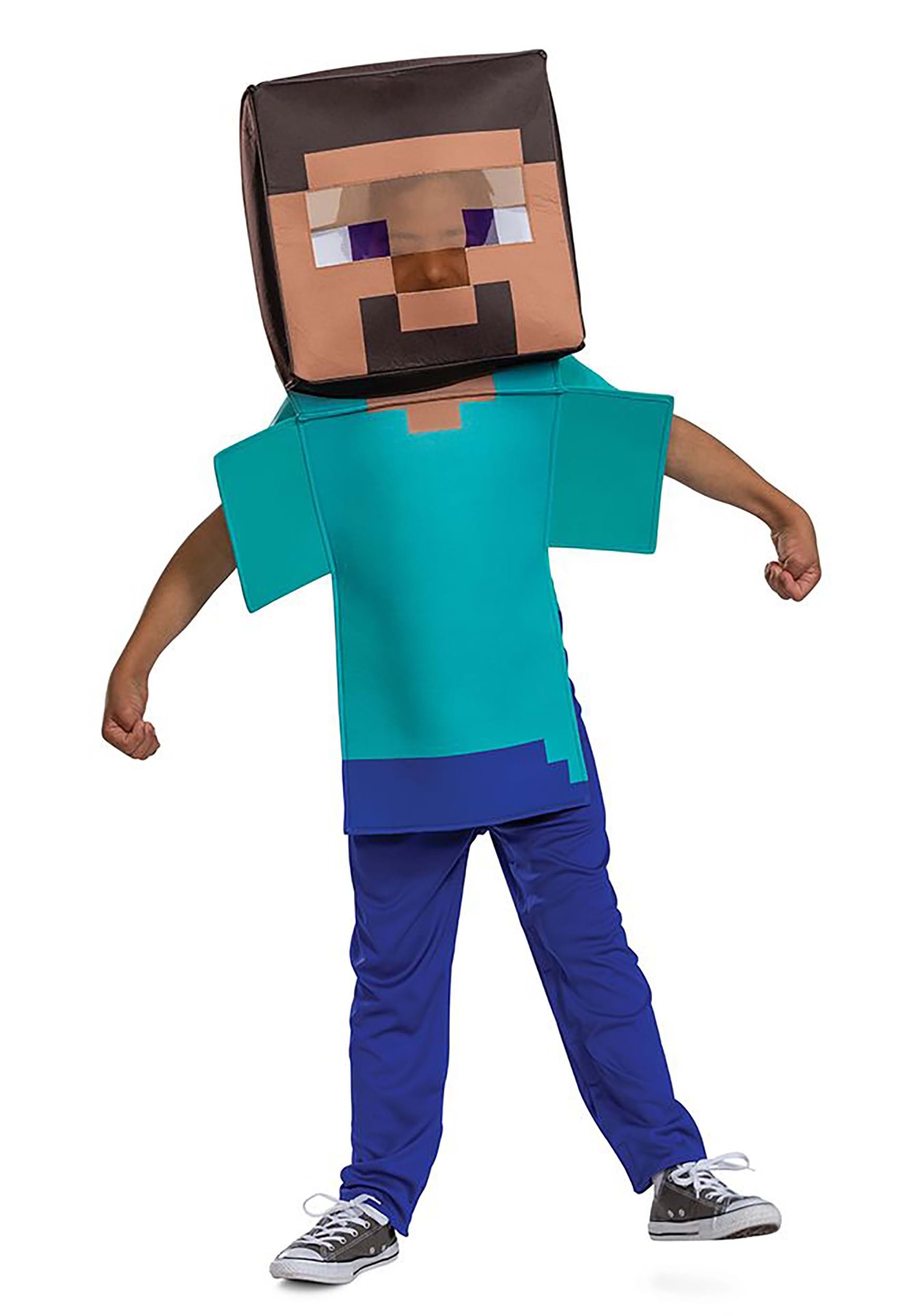 spier Uitgaand auditie Minecraft Steve Child Adaptive Costume