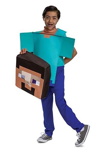 Minecraft Steve Child Adaptive Costume