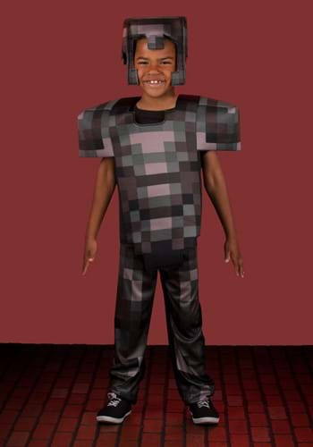 Kid's Minecraft Netherite Armor Deluxe Costume