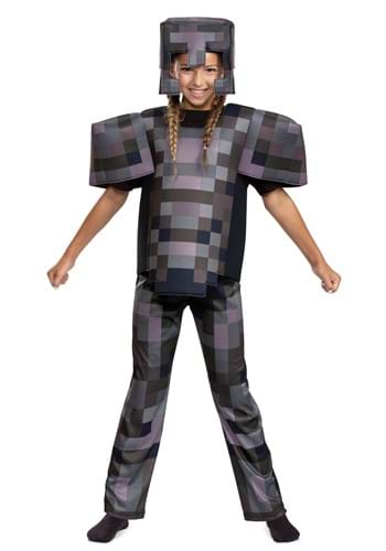 Minecraft Netherite Armor Kid's Deluxe Costume