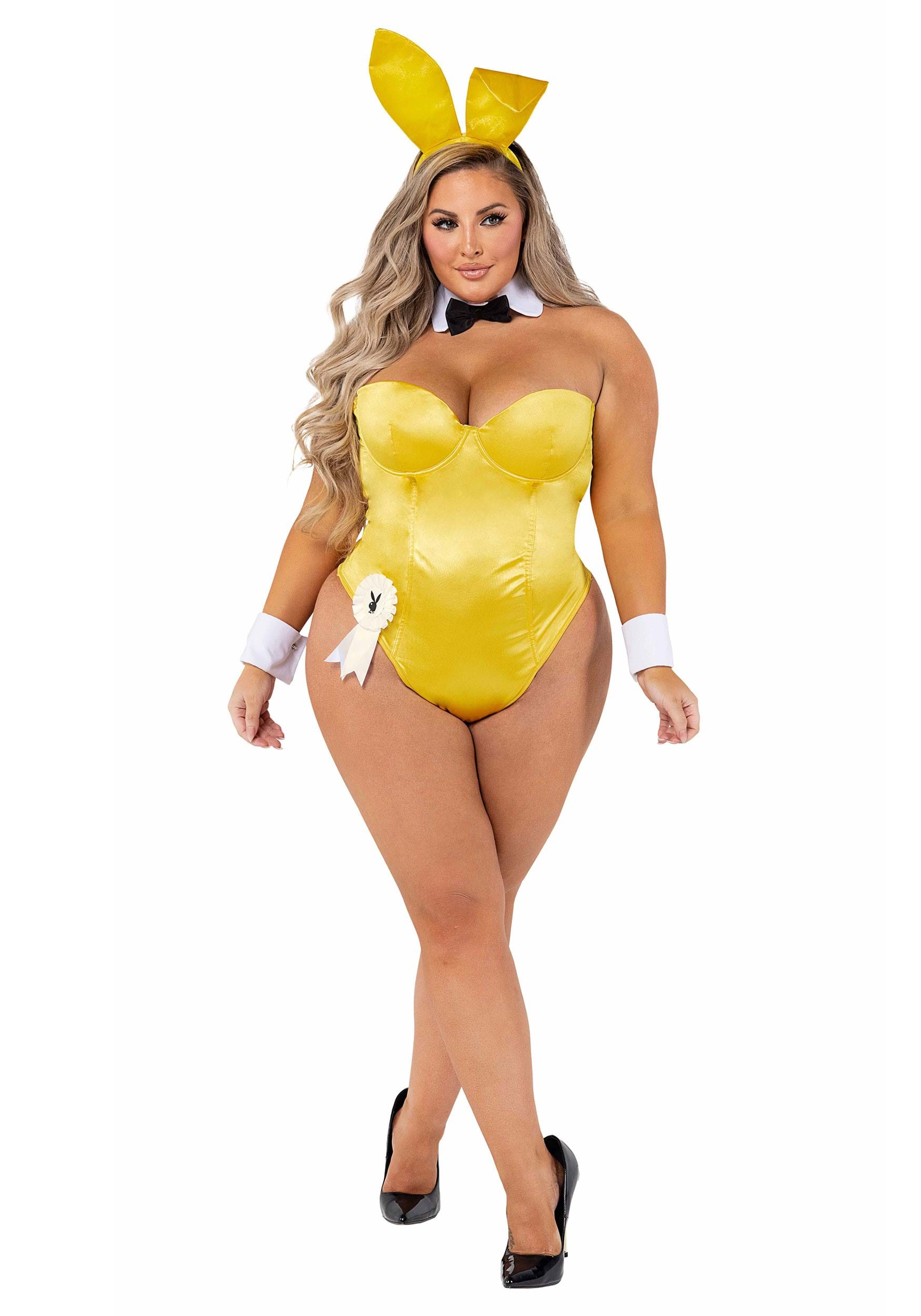 Disfraz de conejito amarillo para mujeres de Playboy Size Multicolor Colombia