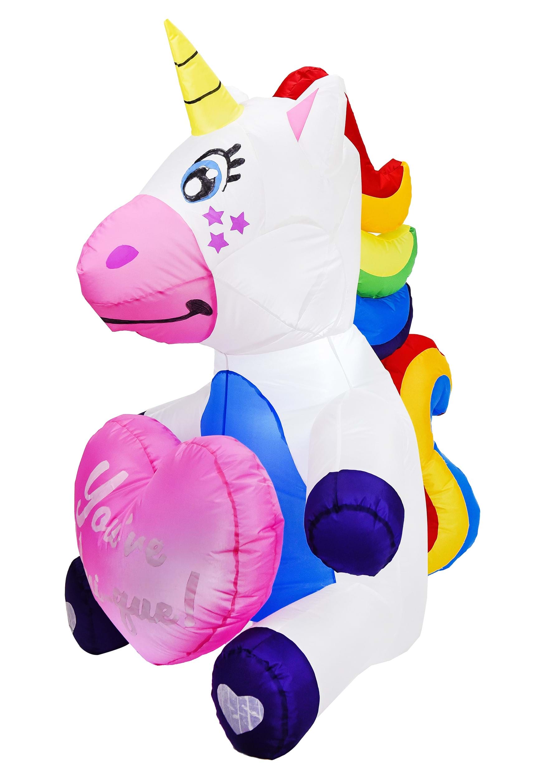 Amando la decoración inflable de unicornio de 5 pies de altura Multicolor Colombia