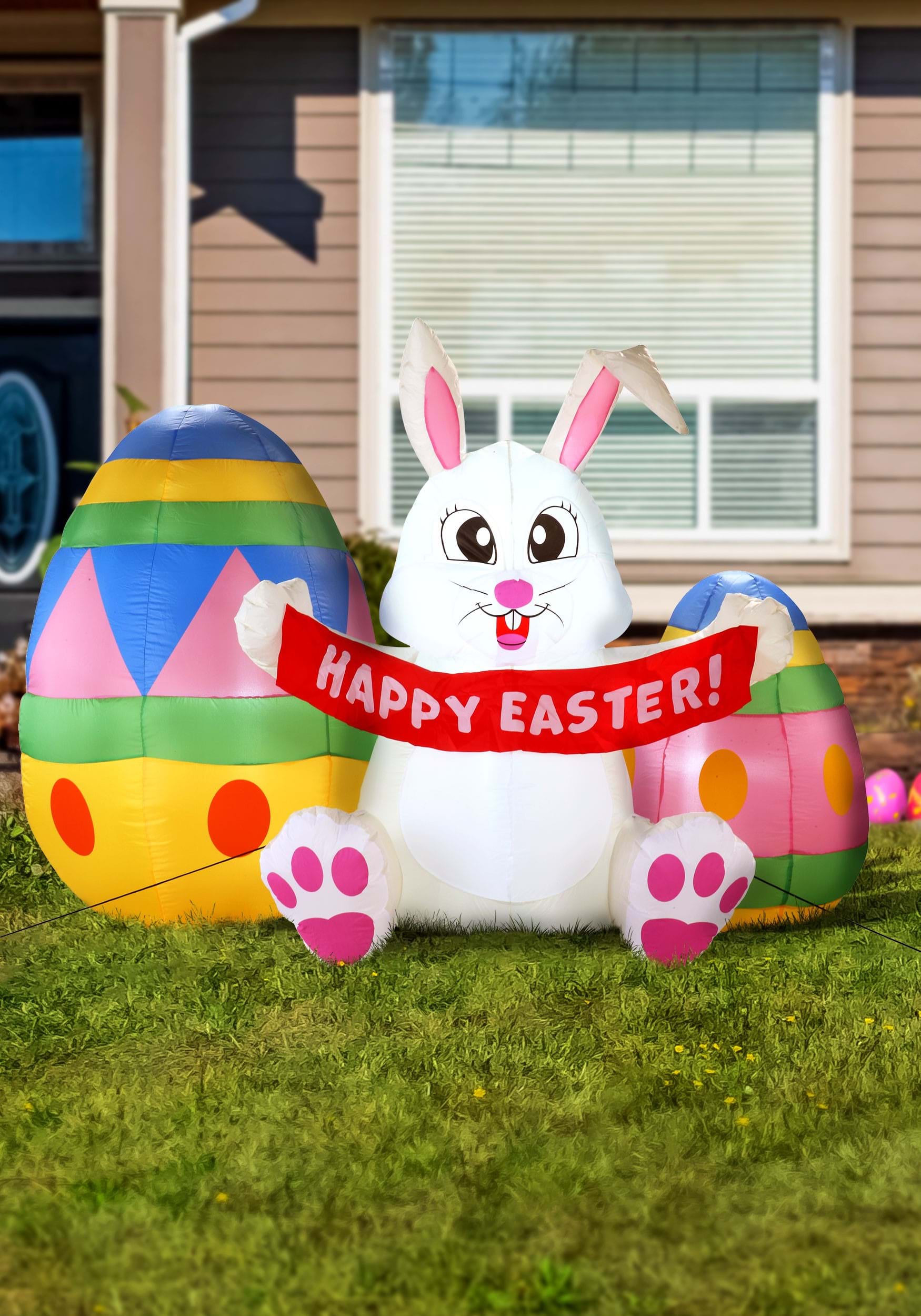 Large Easter Bunny 6FT Tall Inflatable Decoration