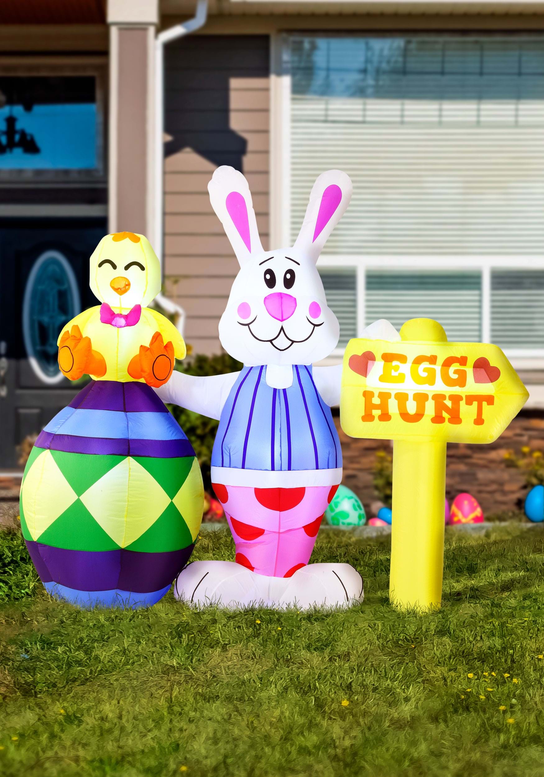 Large Egg Hunt Inflatable Decoration