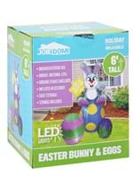 6FT Large Bunny on Eggs Inflatable Decoration Alt 6