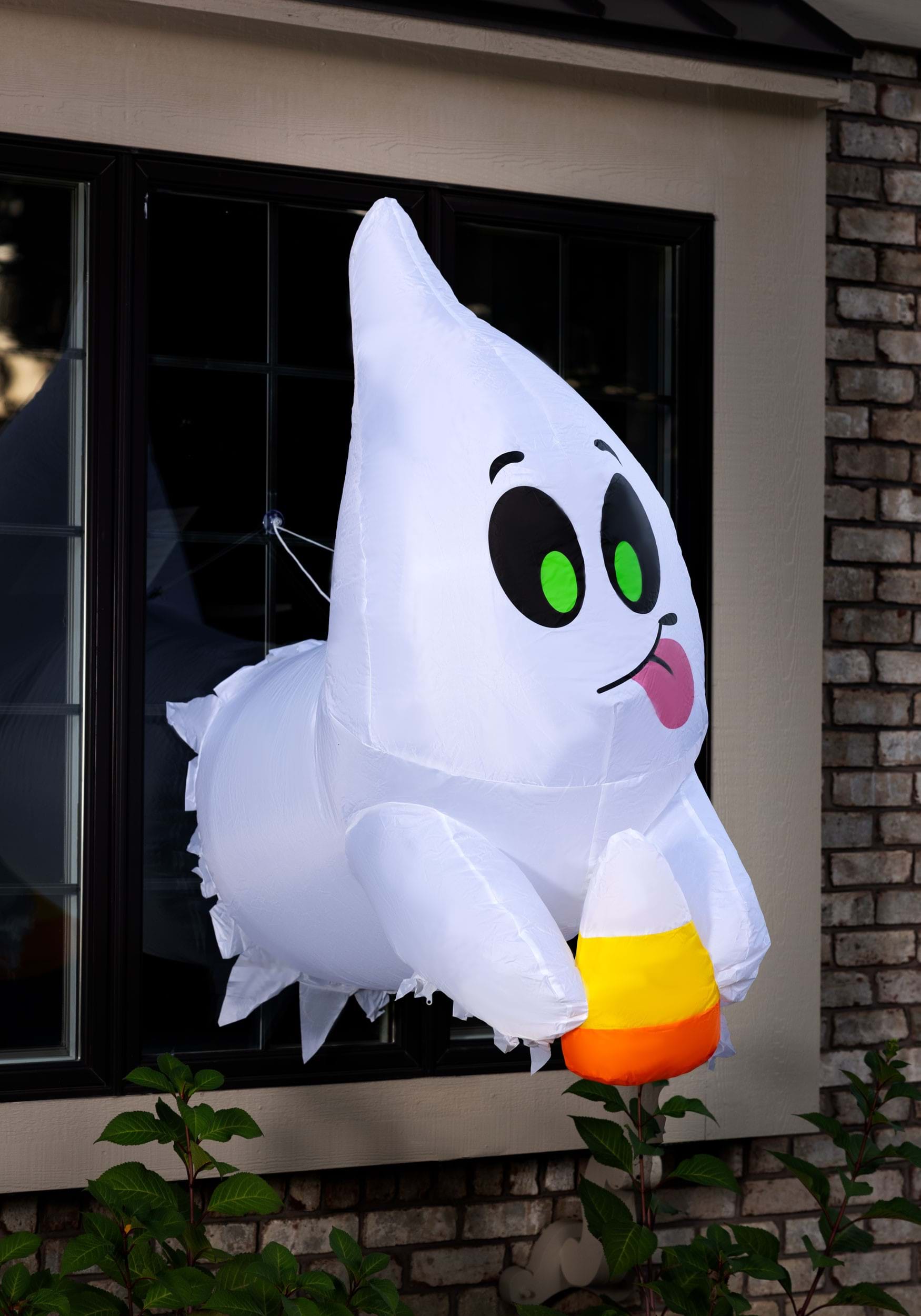 Breaker de ventanas de 4 pies de altura lindo fantasma escapar de la decoración inflable de Halloween Multicolor Colombia