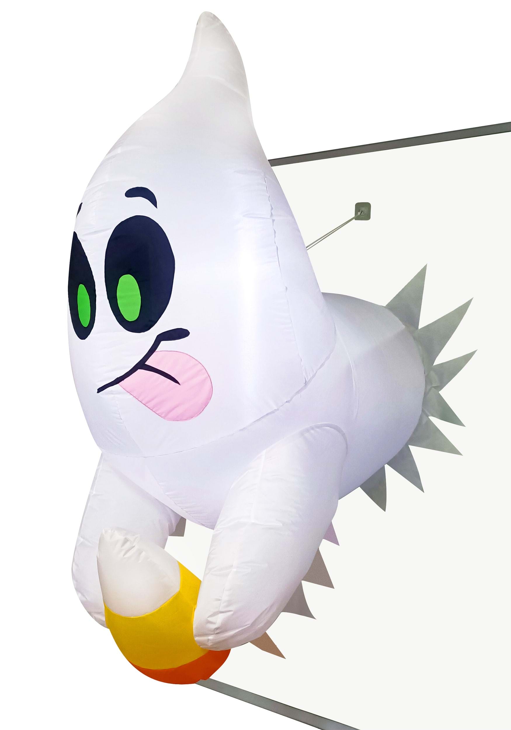 4FT Window Breaker Inflatable Cute Ghost Escaping Halloween Prop