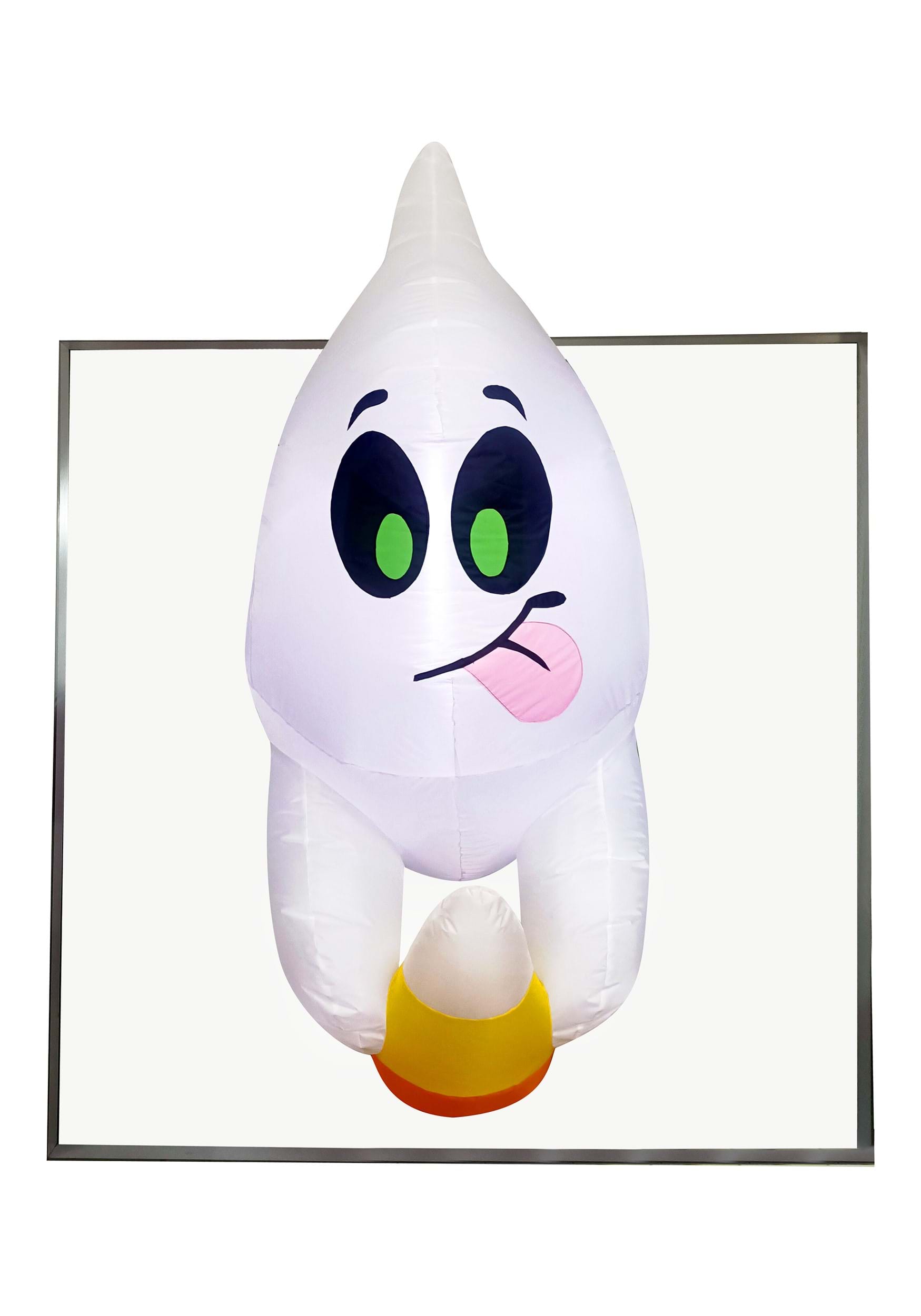 4FT Window Breaker Inflatable Cute Ghost Escaping Halloween Prop