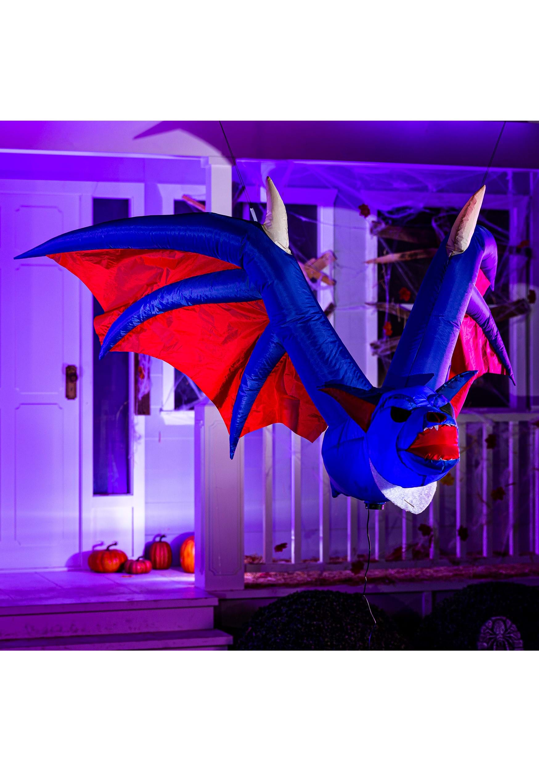 4 Foot Hanging Bat Inflatable Decoration , Halloween Inflatables