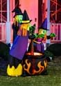 6 Foot Tall Cauldron and Witches Inflatable Decoration Alt 2