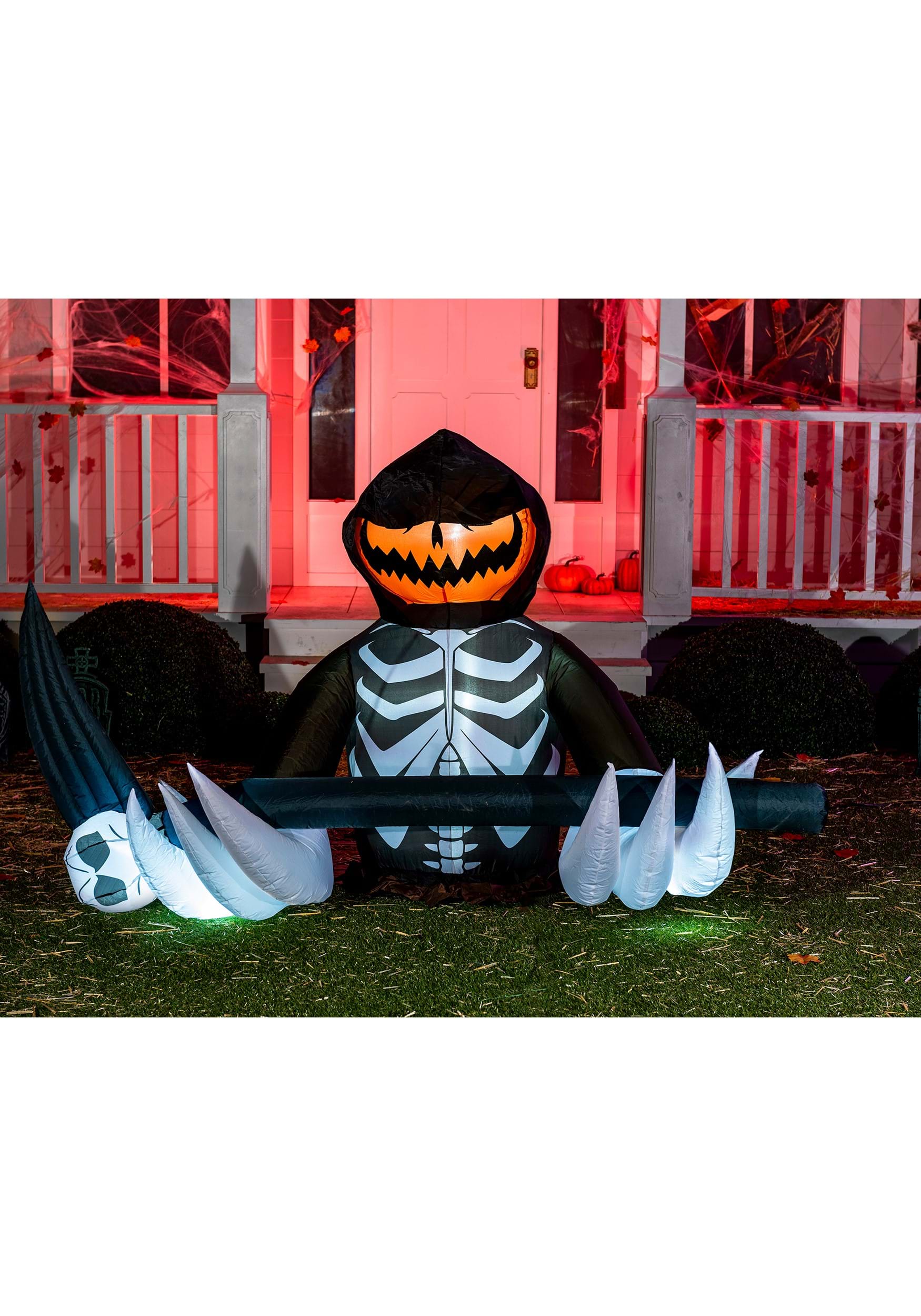 4 Foot Pumpkin Reaper Inflatable Decoration