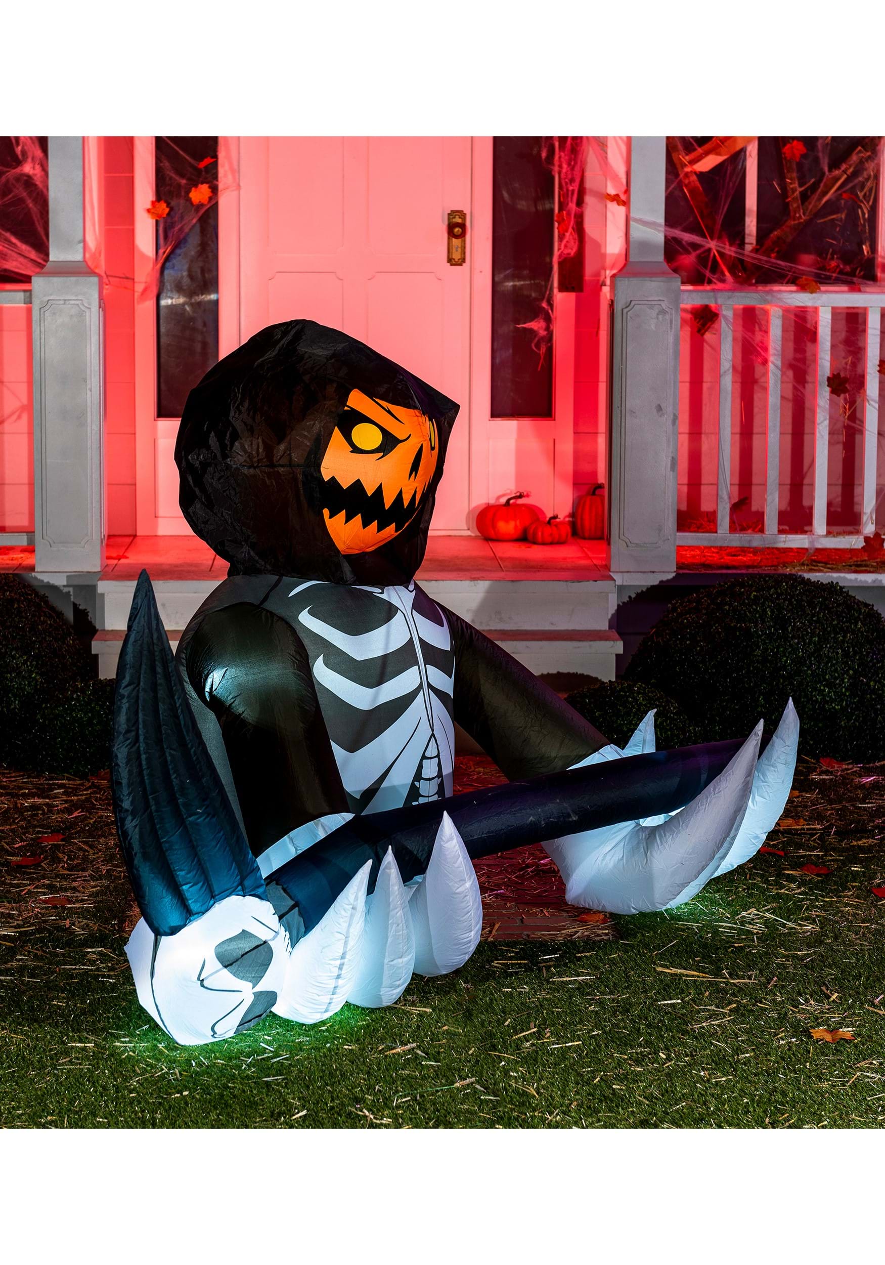 4 Foot Pumpkin Reaper Inflatable Decoration