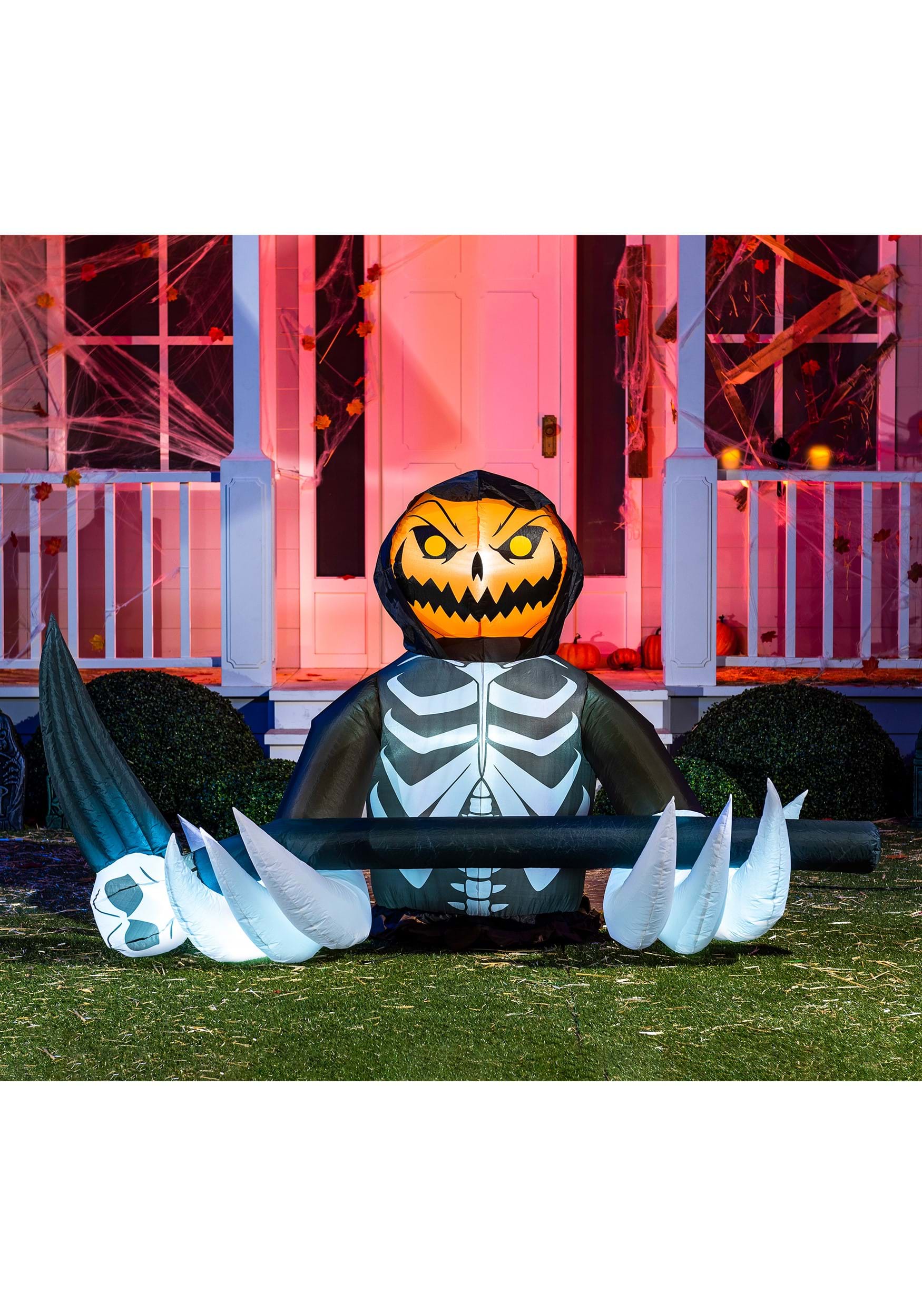 4FT Pumpkin Reaper Inflatable Prop Decoration | Halloween Inflatables