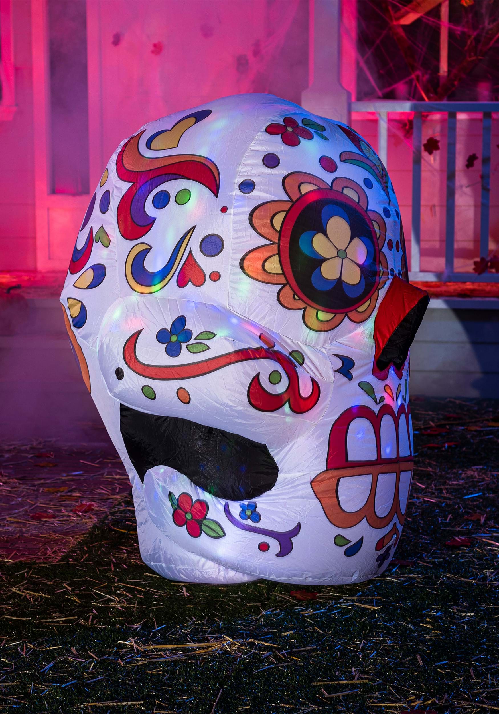 Calavera Inflatable Día De Los Muertos Decoration