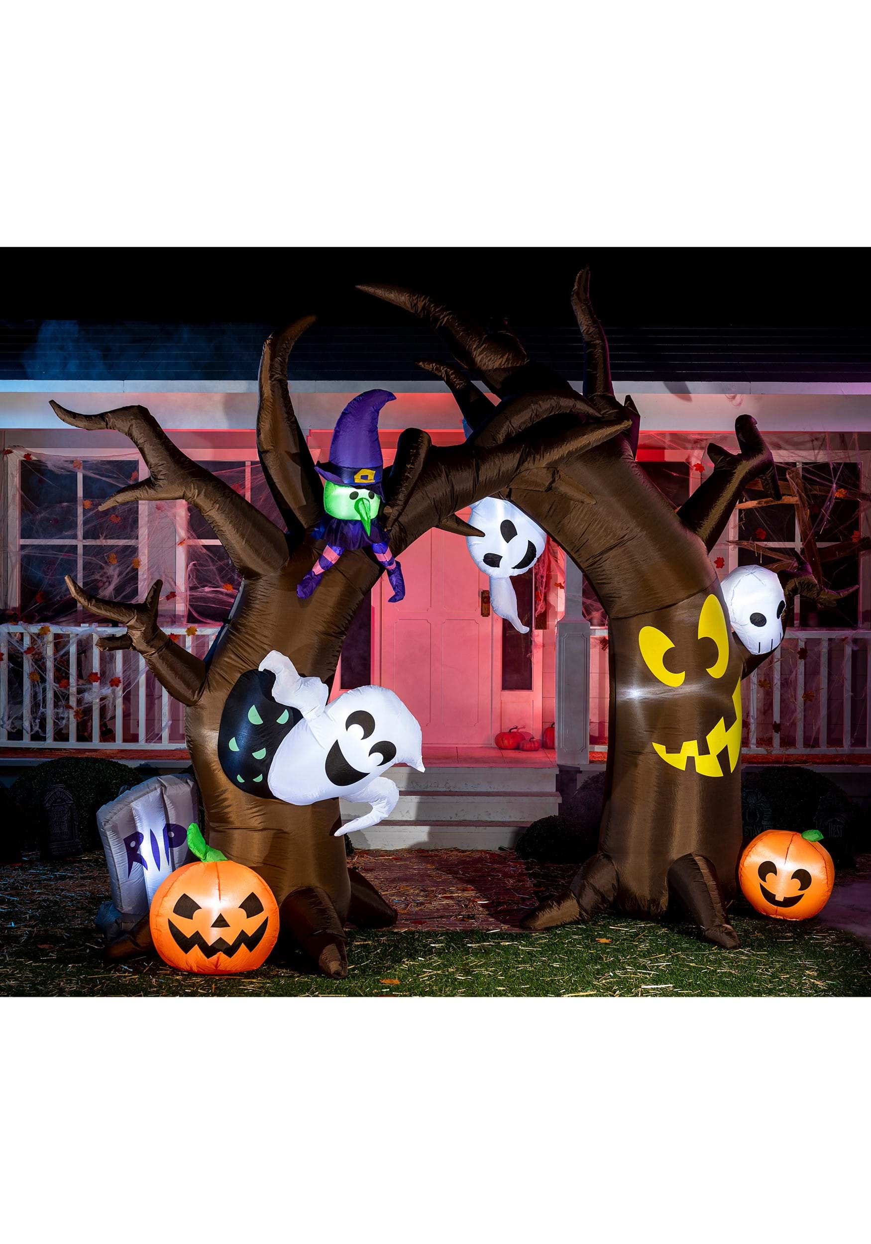 10 Foot Tall Arch Inflatable Spooky Tree Decoration | Inflatable ...