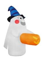 5FT Tall Candy Basket Ghost Inflatable Decoration Alt 2