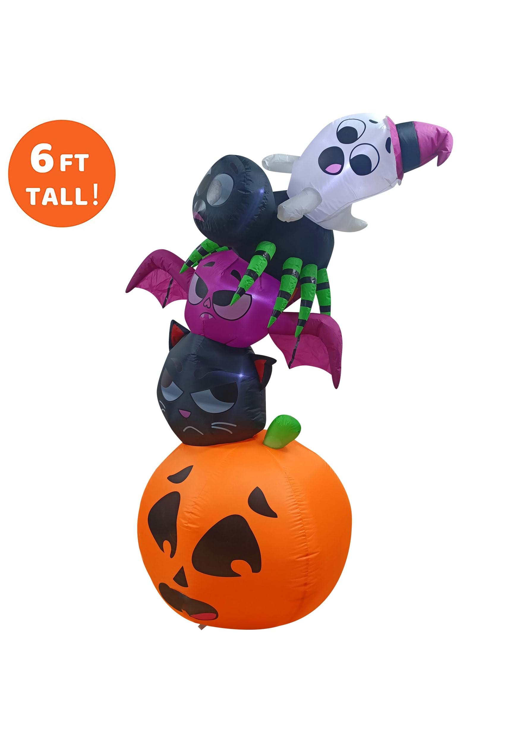 6FT Tall Large Spooky Family Inflatable Decoration