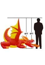 6FT Tall Large Fire Dragon Inflatable Decoration Alt 7