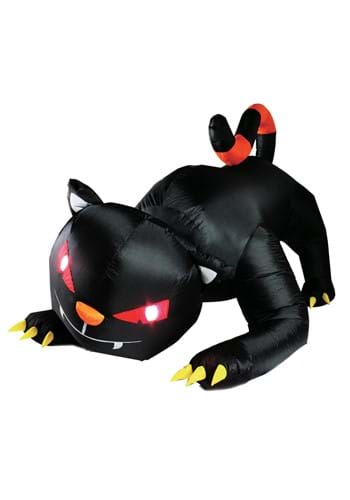 6FT Tall Animated Large Spooky Cat Inflatable Decoration