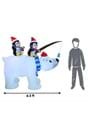 6.5FT Tall Animated Polar Bear & Penguins Inflatable Alt 2