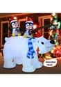 6.5FT Tall Animated Polar Bear & Penguins Inflatable Alt 5