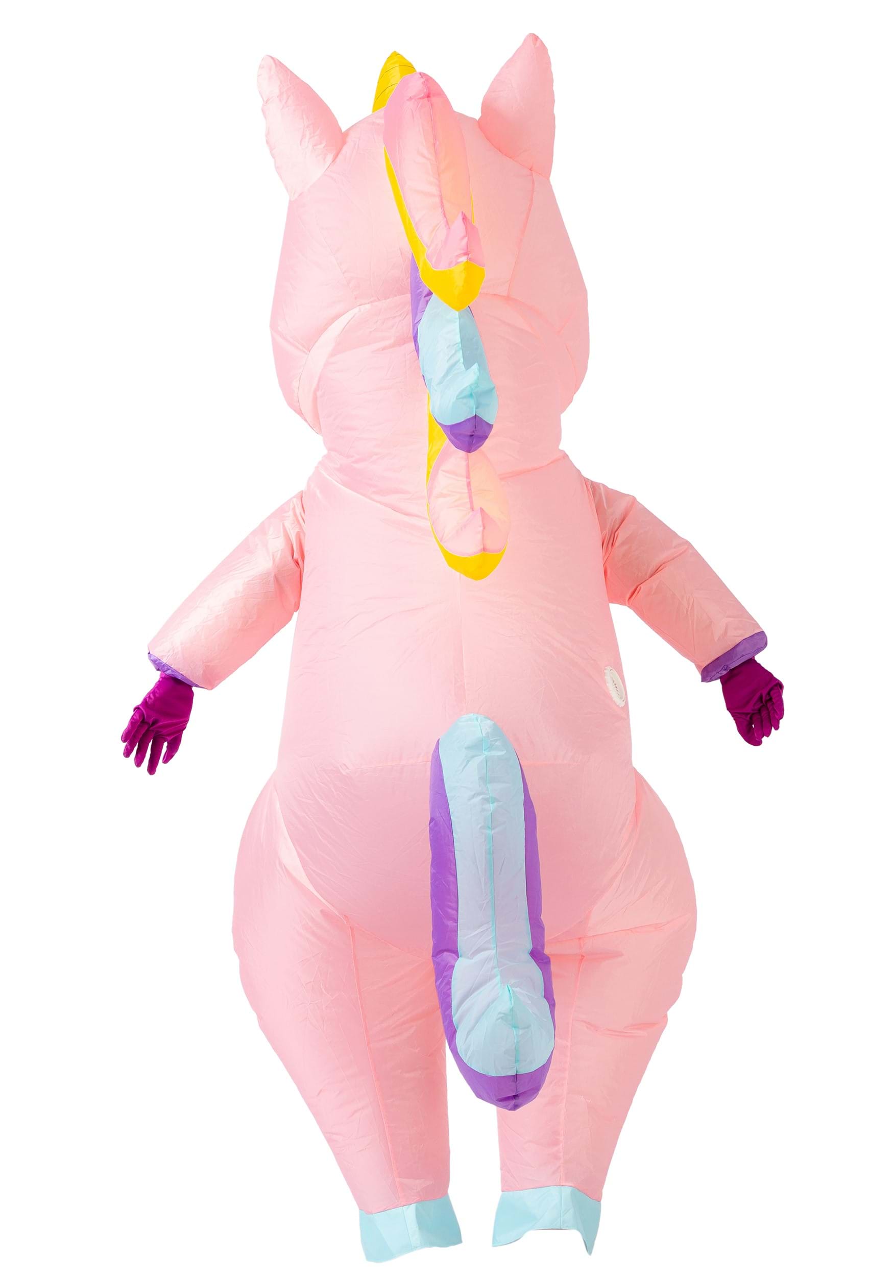 Disfraz de unicornio rosa inflable para adultos Multicolor Colombia