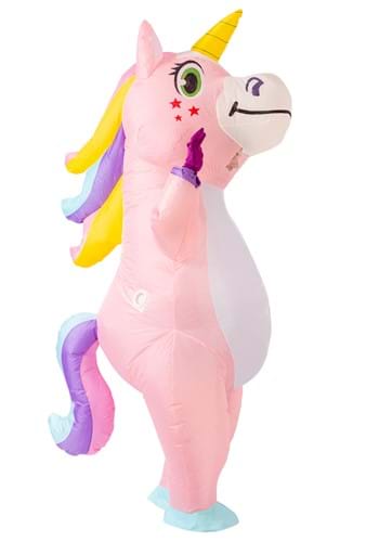 Inflatable Adult Pink Unicorn Costume