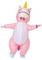 Adult Inflatable Pink Unicorn Costume Alt 2