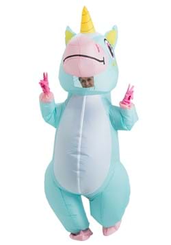 Adult Inflatable Blue Unicorn Costume