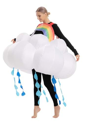 Inflatable Rainbow Raining Cloud Adult Costume