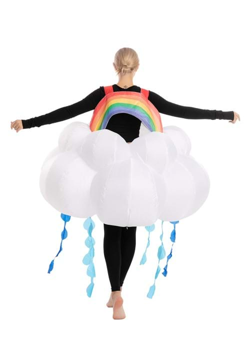 Inflatable Rainbow Raining Cloud Adult Costume