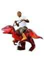 Adult Inflatable Riding-A-Red Raptor Costume Alt 3