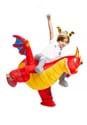 Child Inflatable Riding-A-Fire Dragon Costume Alt 1