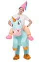 Adult Inflatable Riding A Blue Unicorn Costume