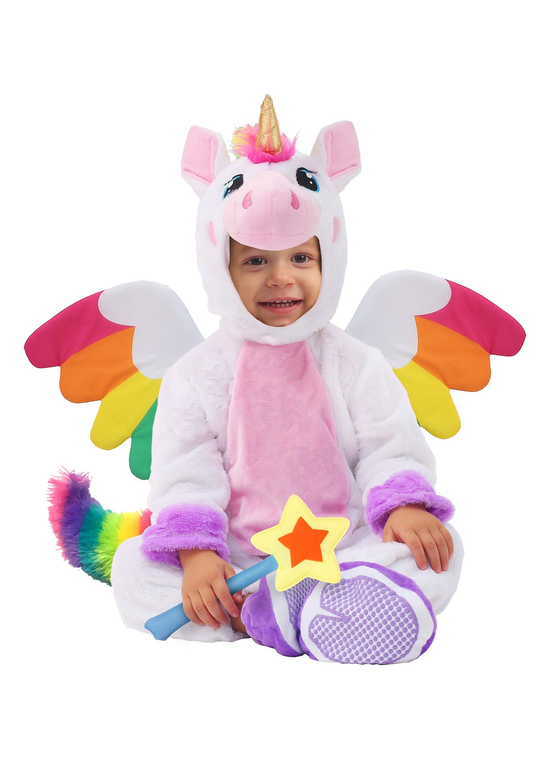 Disfraz de unicornio de Rainbow para niños pequeños Multicolor Colombia