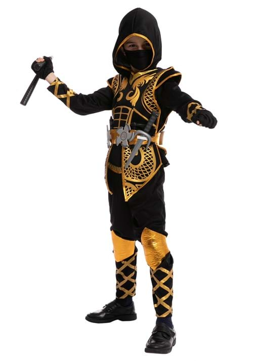 Golden Ninja Boy's Costume