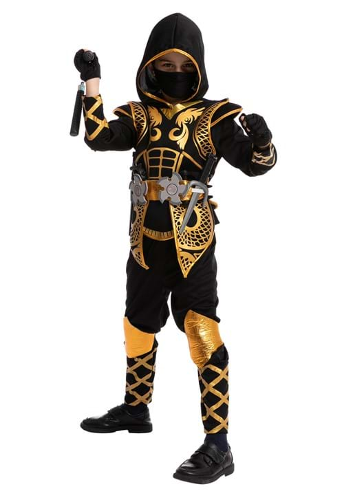 Golden Ninja Boy's Costume